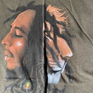 Bob Marley green t-shirt